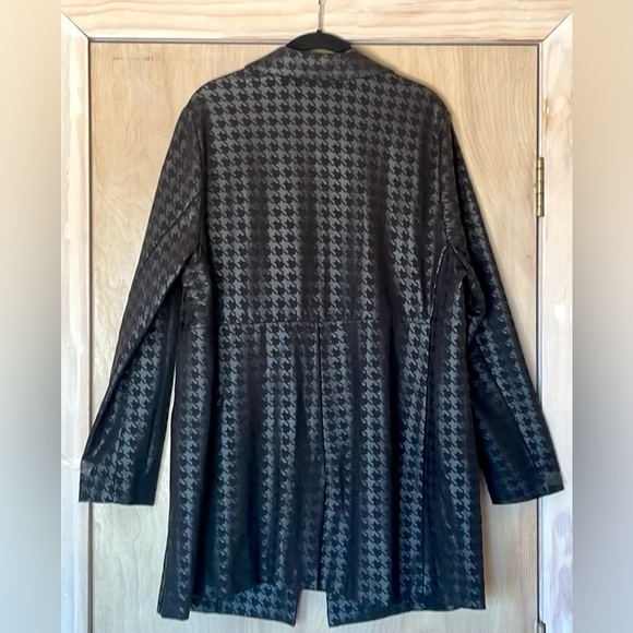 Torrid Studio Luxe Ponte Blazer Jacket 2X (18/20) Black Houndstooth NWT - Picture 5 of 10